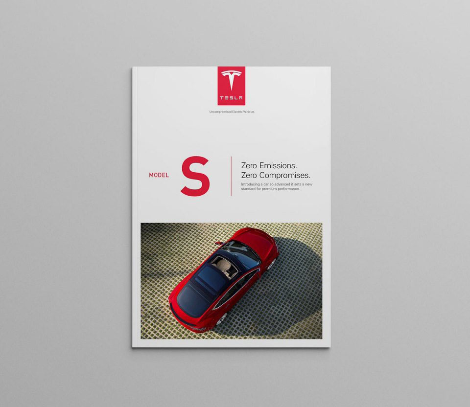 特斯拉汽車模型概念信息畫冊設計欣賞